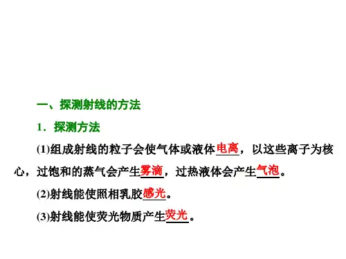 探测射线的方法、放射性的应用与防护 课件 (2)