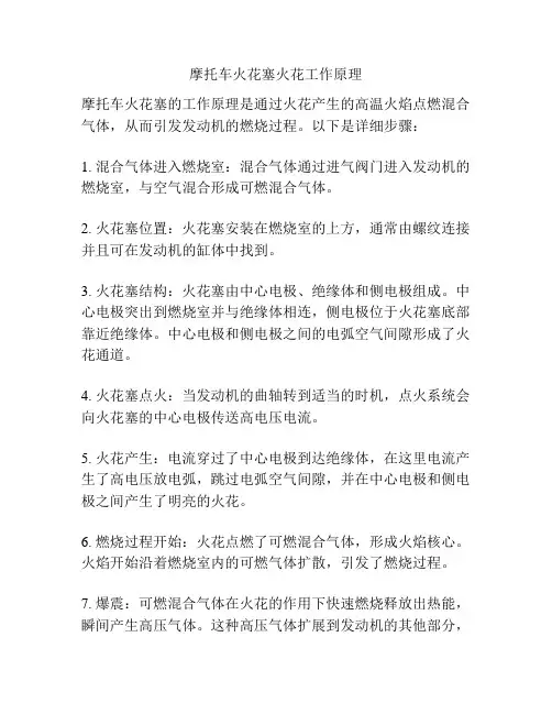 摩托车火花塞火花工作原理