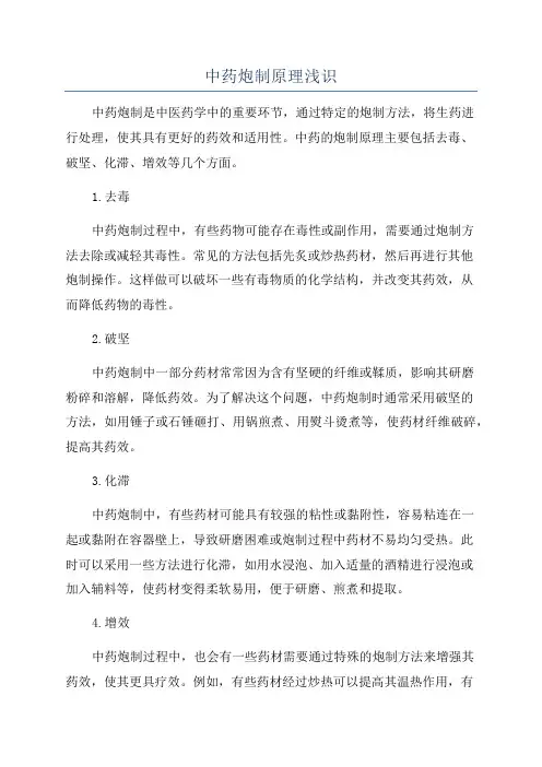 中药炮制原理浅识
