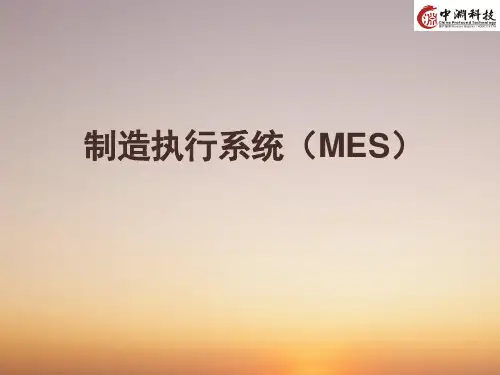 制造执行系统(MES)