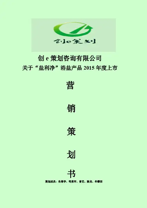 浴盐营销策划案