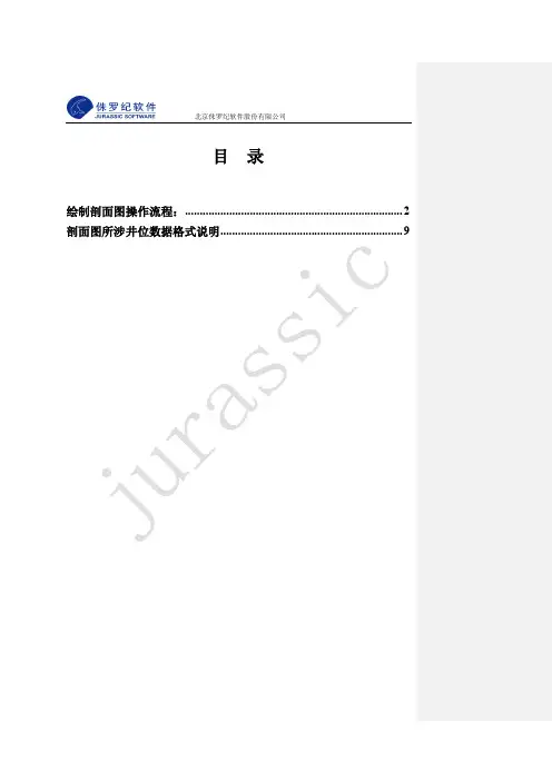 Geomap剖面图数据制图流程