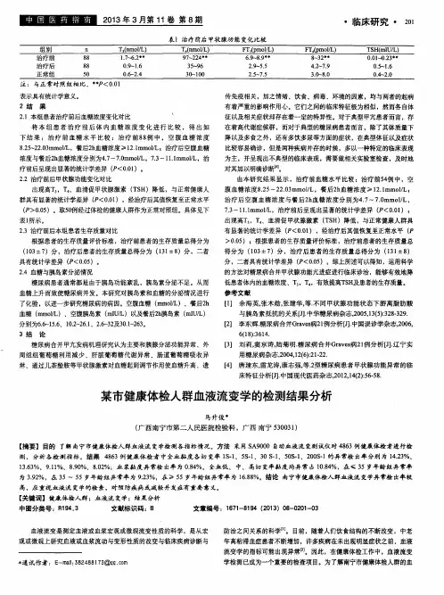 某市健康体检人群血液流变学的检测结果分析