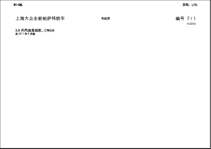 上海大众新帕萨特轿车_07_3.0 升汽油发动机 , CNGA