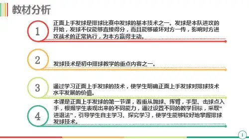 排球正面上手发球课件ppt