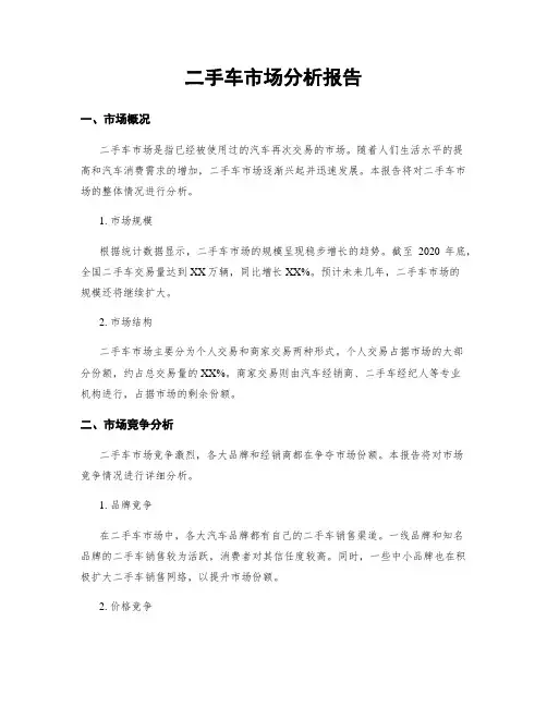 二手车市场分析报告