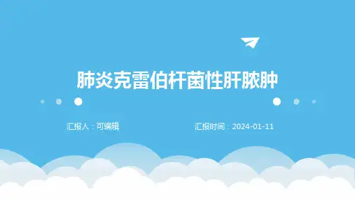 肺炎克雷伯杆菌性肝脓肿