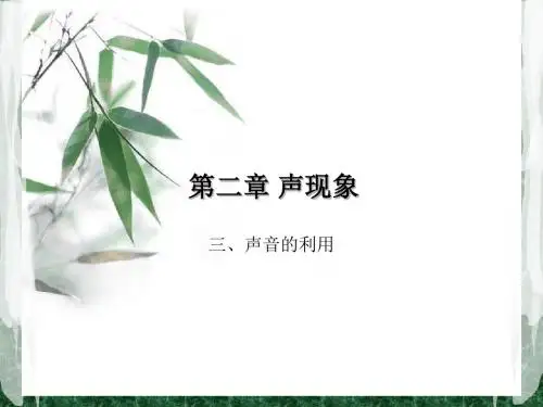 2.3声的利用-知识点梳理