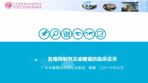 宫缩抑制剂及硫酸镁的临床应用PPT课件