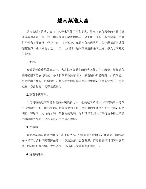 越南菜谱大全