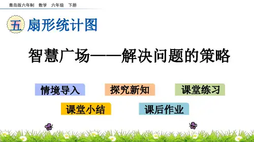 青岛版六三制数学六年级下册第五单元《扇形统计图》 智慧广场——解决问题的策略课件PPT