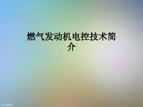 燃气发动机电控技术简介