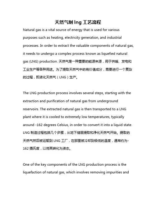 天然气制lng工艺流程