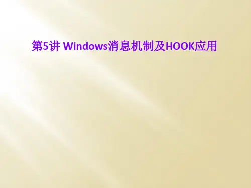 第5讲 Windows消息机制及HOOK应用