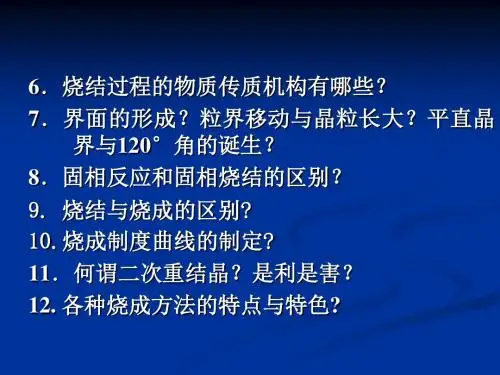 陶瓷烧结原理与技术
