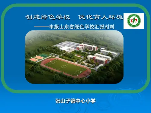 创建绿色学校汇报PPT