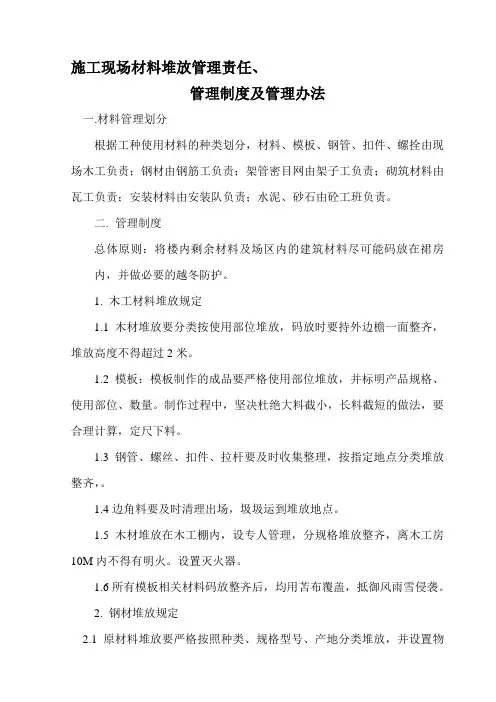 材料堆放管理条例