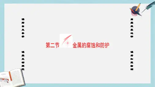 高中化学第3章探索生活材料第2节金属的腐蚀和防护课件新人教版选修1
