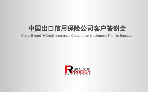 中国出口信用保险公司答谢会方案(ppt 100) 