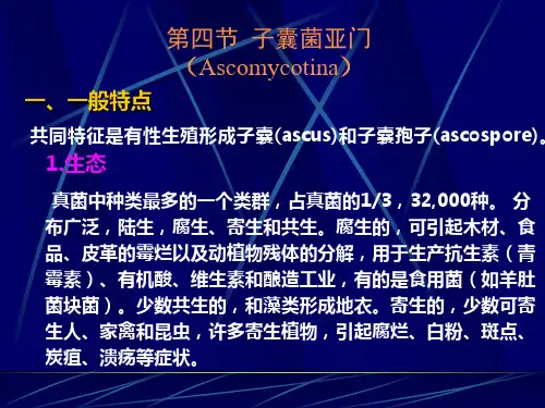 植物病理学  05子囊菌亚门