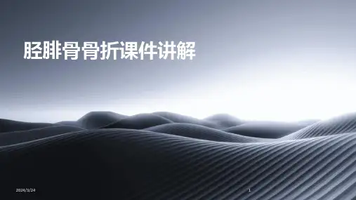 2024年度胫腓骨骨折课件讲解