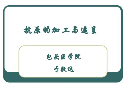 抗原的加工与递呈
