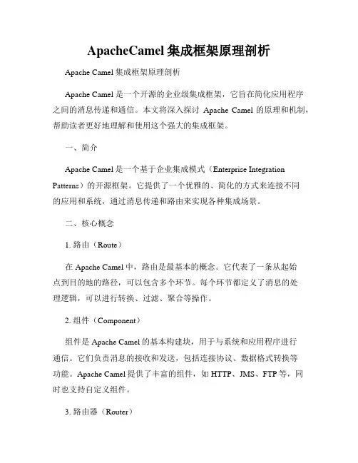 ApacheCamel集成框架原理剖析