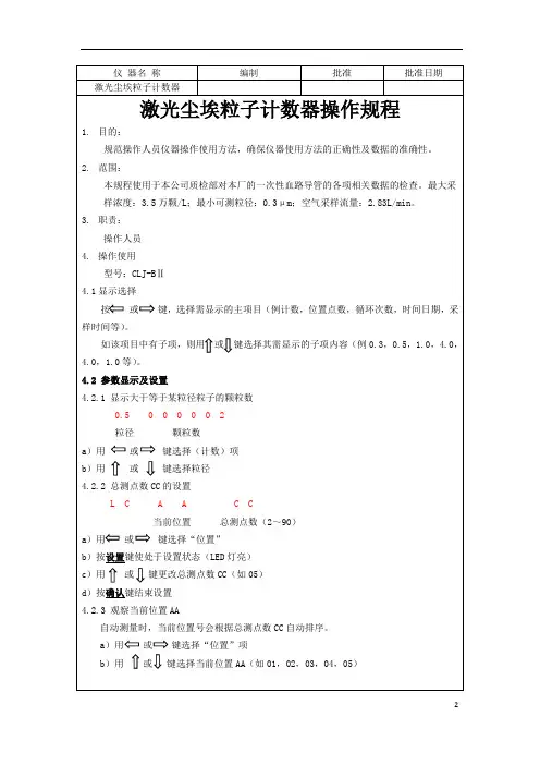 激光尘埃粒子计数器01