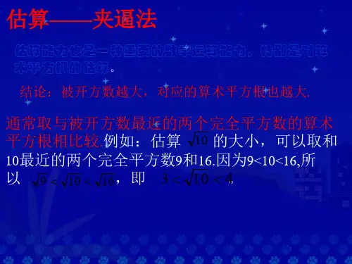估算无理数的大小