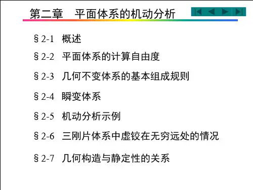 结构力学第2章体系的几何组成分析(f)