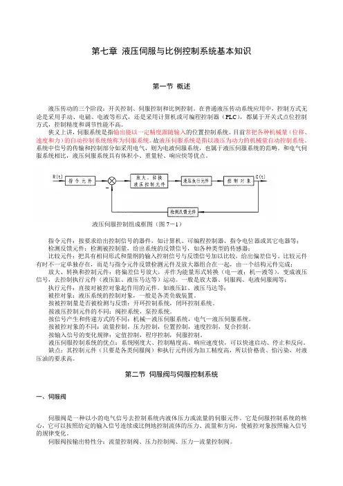 液压伺服与比例控制系统基本知识