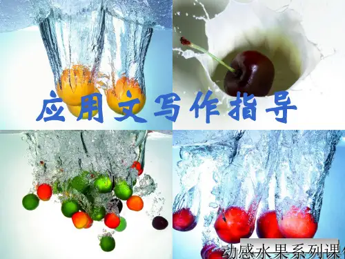 应用文初中作文指导：PPT实用课件