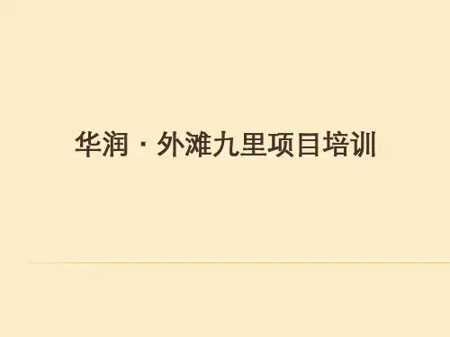 华润外滩九里卖点培训