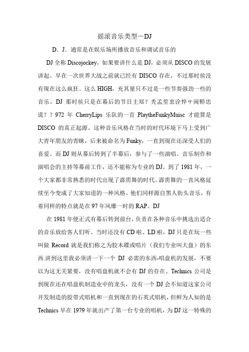 摇滚音乐类型-DJ.doc