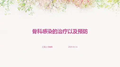 骨科感染的治疗以及预防PPT课件