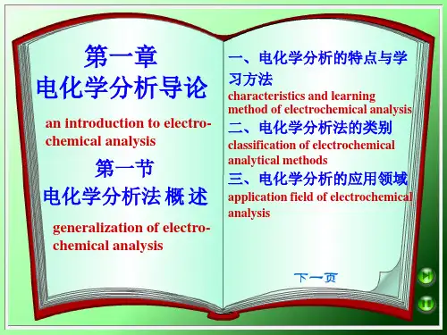 《电化学分析导论》PPT课件