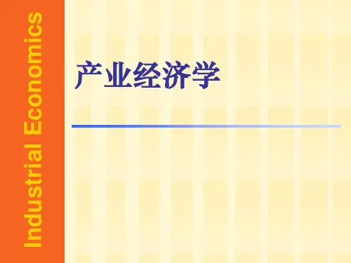 产业经济学讲解PPT课件
