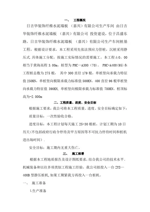 施工组织设计专项施工方案(桩基)