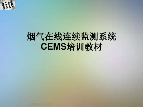 烟气在线连续监测系统CEMS培训教材