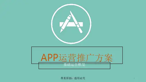 APP运营推广方案ppt课件