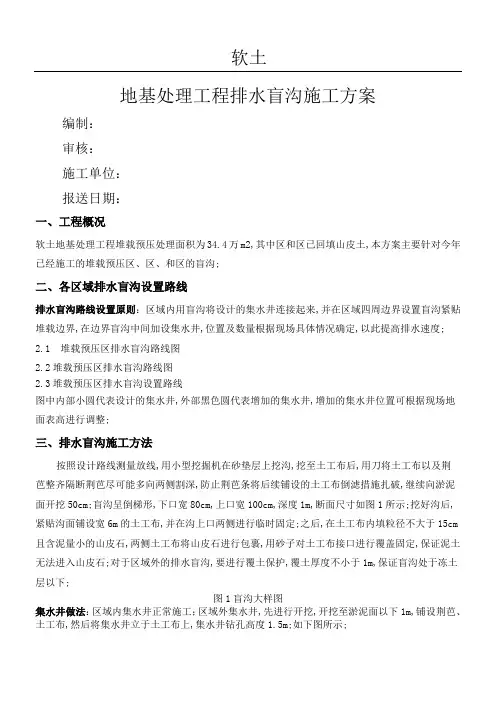 排水盲沟现场施工方法