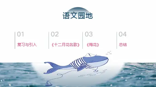 部编版小学语文二年级上册精品课件生活园地《十二月花名歌》《梅花》