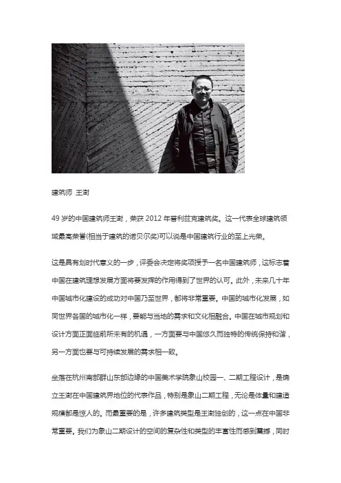 著名建筑师王澍手绘图作品欣赏