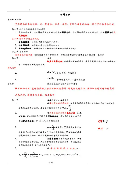 材料力学基本概念