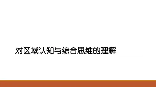 对区域认知与综合思维的理解