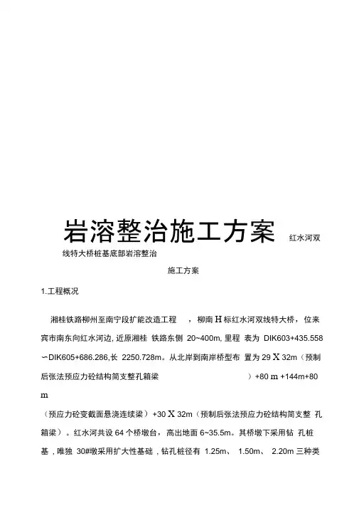 岩溶整治施工方案模板