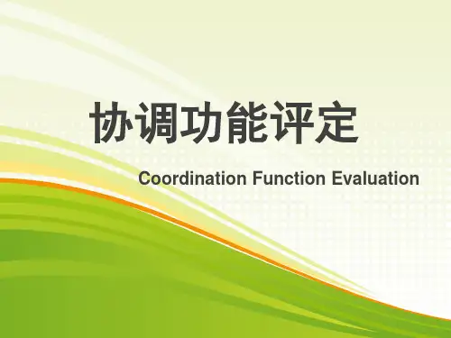 协调功能评定