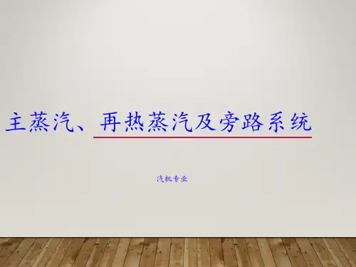 主蒸汽与再热蒸汽系统培训课件