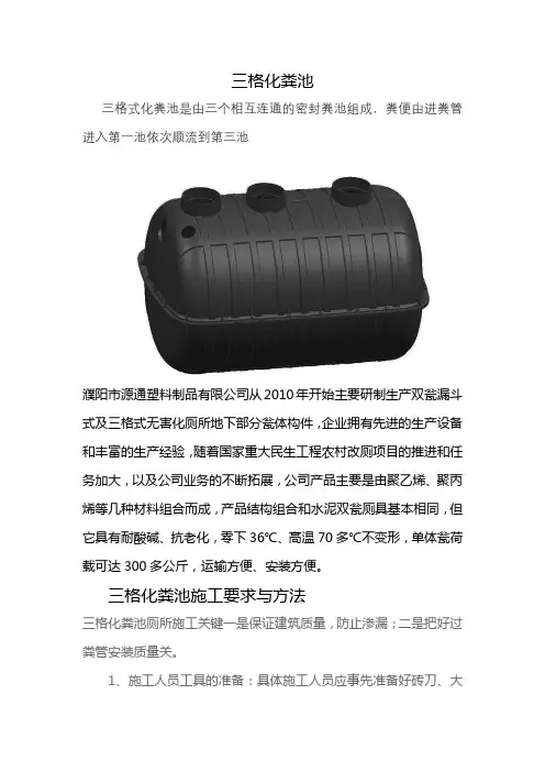 三格化粪池