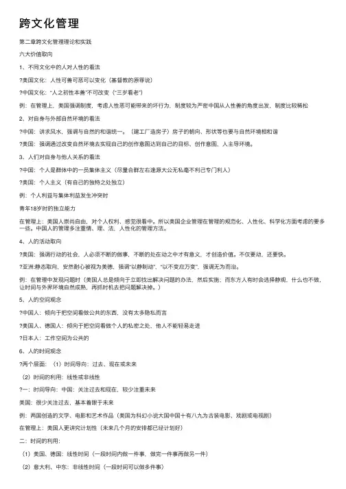 跨文化管理——精选推荐